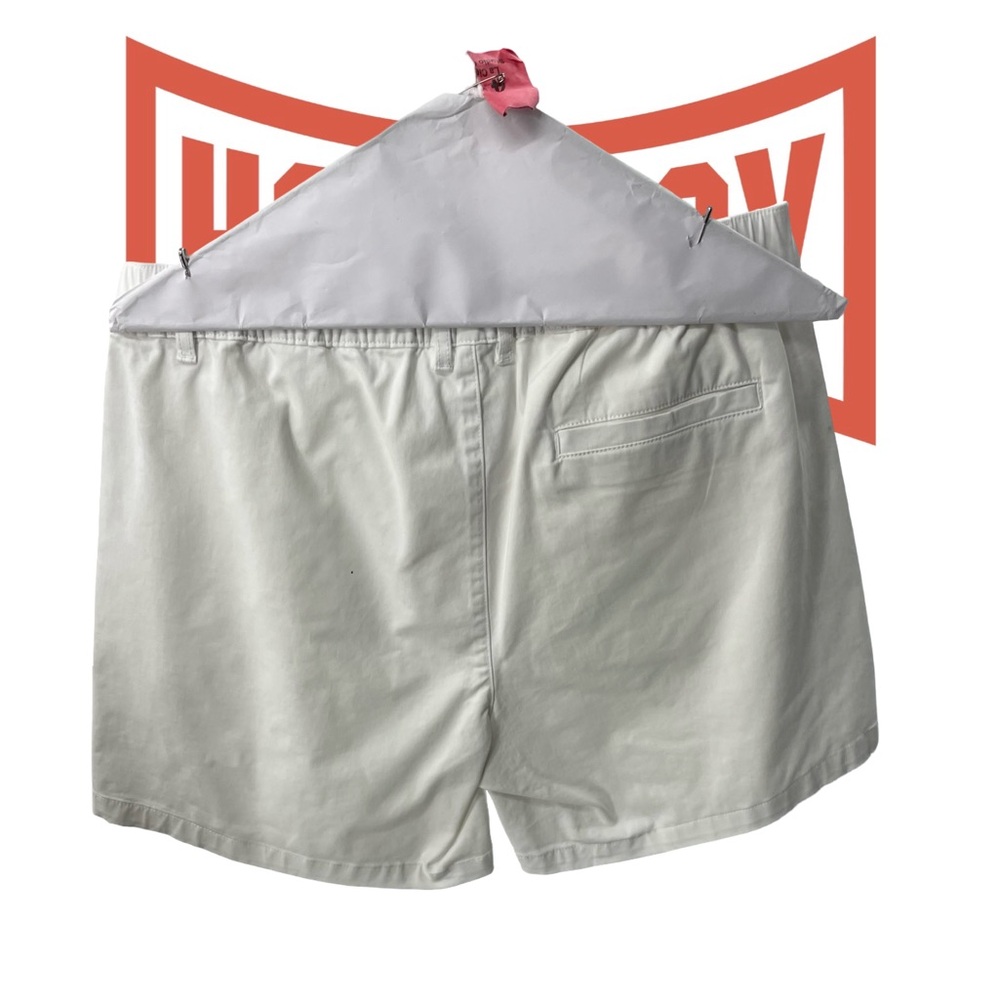 High Waist White Women's Shorts - Picture 2 of 5